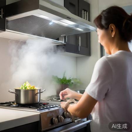 炒菜先预热抽油烟机