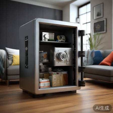 “XX牌小巧保险柜,防盗性能佳