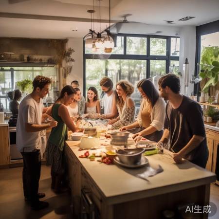 厨房温馨,烹饪乐享