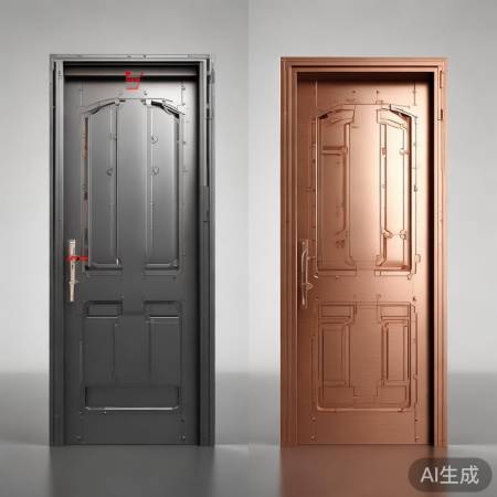 防盗门材质：钢铜两选