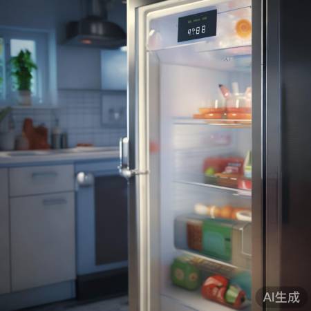 “冰箱冷藏温度适中,健康美食享