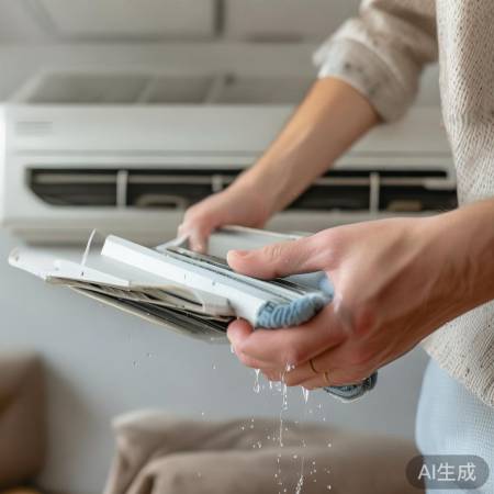 空调滤网定期清理