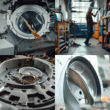 洗衣机皮带轮漏油排查