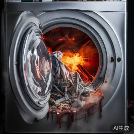 洗衣机异物导致漏油