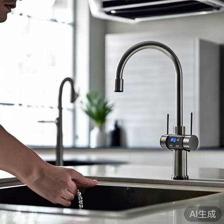 智能空调水龙头,一键调温