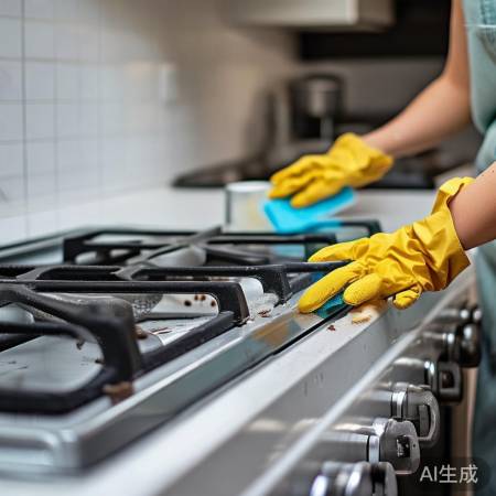 燃气灶清洁,简单几步轻松搞定