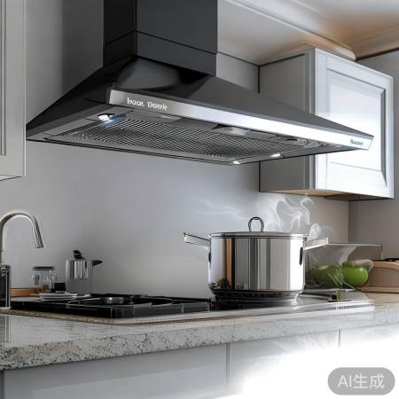 “方太油烟机,吸力强,低噪音”