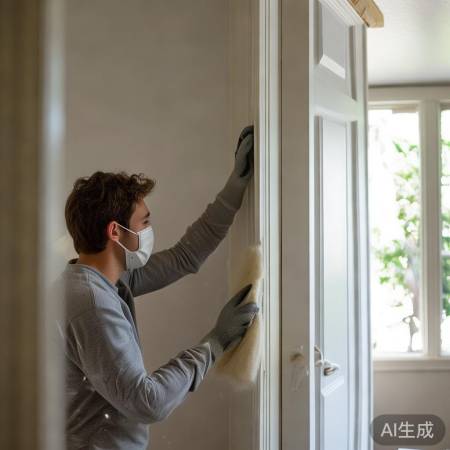 清洁门框，焕新门面