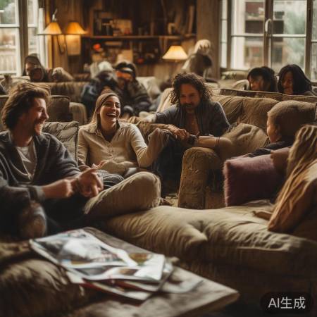 周末沙发聊天，自然生活