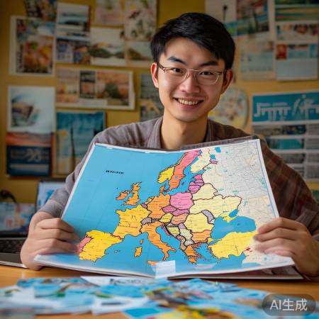 新版地图助小张欧洲行顺利