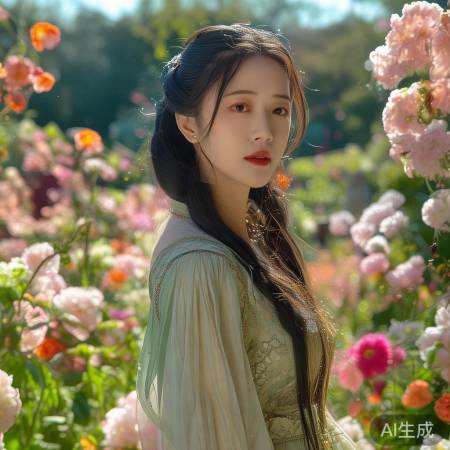 鞠婧祎万花世界中惊艳亮相