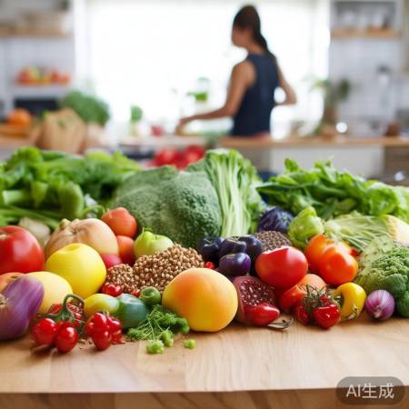 蒋欣健康饮食，蔬菜水果为主